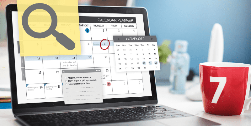 USE THE CALENDAR IN ADVANCED SEARCH DATE OPTIONS